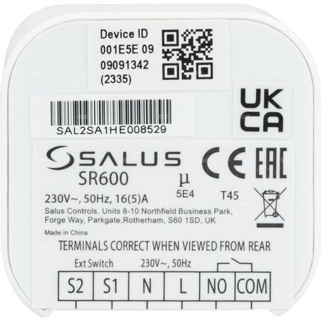 SALUS zestaw przeciwzalaniowy - system bezprzewodowej detekcji wycieku: UG800,  SR600, WLS600, BEV 213