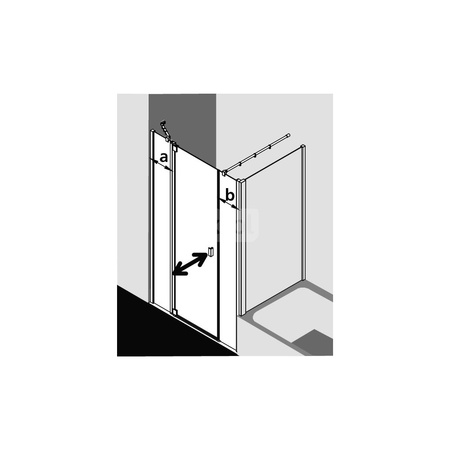 Kermi Drzwi wah. Raya 1AL 1230x 1850 1185-1215 SIMG SR Opaco Clean