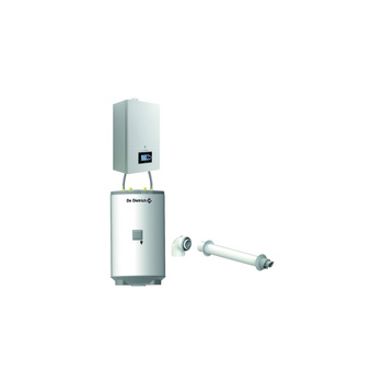 Pakiet - Kocioł gazowy jednofunkcyjny DE DIETRICH Virtuens Smart 15 kondensacyjny wiszący 2.6 - 16.3 kW+ Zestaw powietrzno-spalinowyKoncentryczny PP/Alu fi 60/100 + Zasobnik c.w.uAQUAvie125
