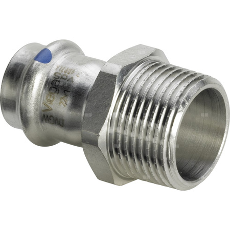 Złącze przejściowe VIEGA 2311LF, stal nierdzewna / stal nierdzewna, 1/2'' x 18 mm (gz x mz)
