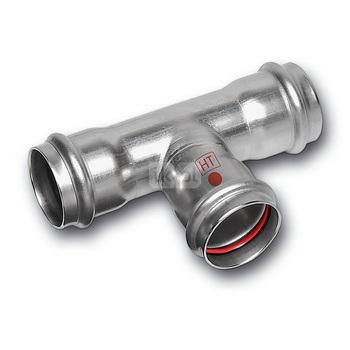 Trójnik SANHA NiroTherm Industry stal nierdzewna 76,1 mm x 28 mm x 76,1 mm (zw x zw x zw)