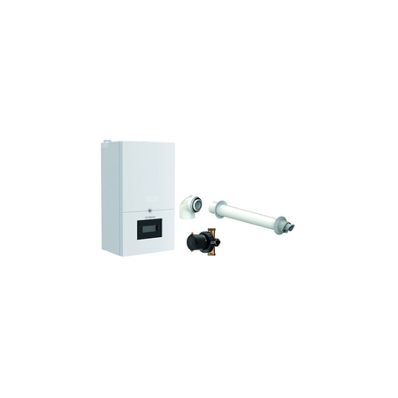 Pakiet - Kocioł gazowy jednofunkcyjny DE DIETRICH MCR4 19 kondensacyjny wiszący 2.5 - 20.7 kW+ Zestaw powietrzno-spalinowyKoncentryczny PP/Alu fi 60/100 + Filtr magnetyczny XS90