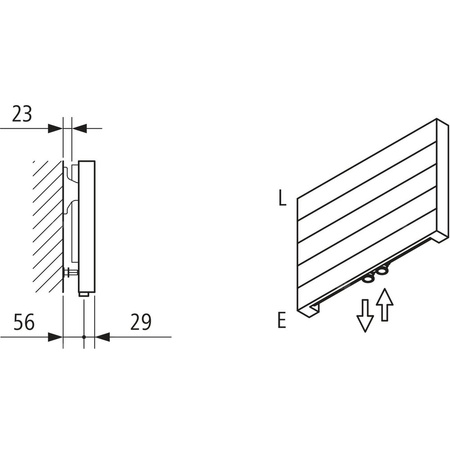 Grzejnik płytowy typ 11 KERMI HHN wym. 140 x 5800 mm, kolor biały, moc 2181 W