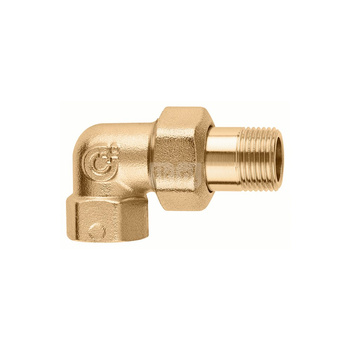 Złączka trzyczęściowa kątowa 1/2" GW x GZ ze złączką