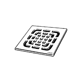 Kratka VIEGA 49334 kwadratowa ze stalowai nierdzewnej 94x94mm do wpustu