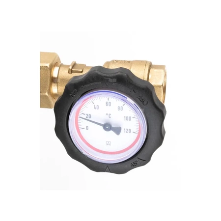 Grupa pompowa AFRISO BPS 991 AP nakrętka x GW 1'' x 3/4'', z zaworem mieszającym, z zaworem termostatycznym, z pompą obiegową AFRISO APH 160 15-7/130 mm