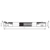Wąż do gazu FERRO ze złączem gwintowanym 1/2'' Gwint wewnętrzny x Gwint zewnętrzny 500 mm, oplot: PCV