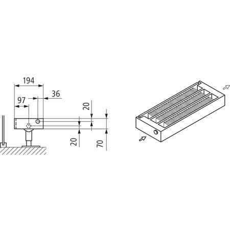 Konwektor Kermi Kon m. Str. Typ33 BH280x194x900mm QN1422,weiß,6bar, m. Abd., AB Uni.