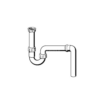 Syfon rurowy przeznaczenie: zlewozmywak, tworzywo sztuczne, nr wzoru 7985.60 G: 1½ DN: 40
