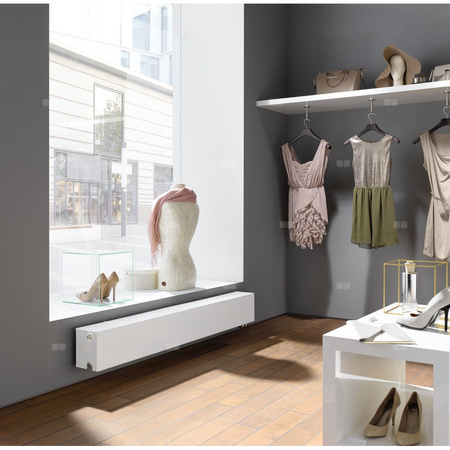 Kermi®X2®Plan-V Typ12 wys755x66x1005mm biały,10bar,zaworowy,lewy,z osłony