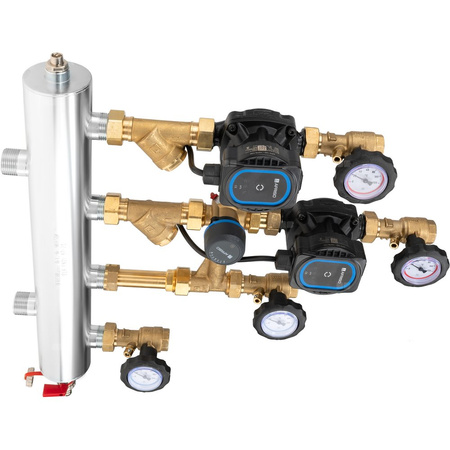 Grupa pompowa AFRISO BPS 906 AP GZ x GW 1'' x 3/4'', z pompą obiegową AFRISO APH 160 15-7/130 mm