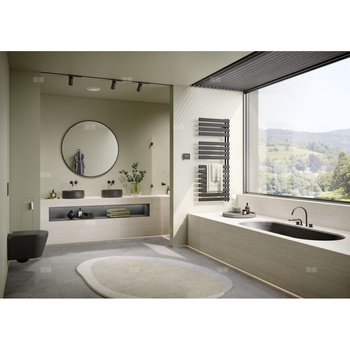 Kermi®Credo®Half®flat-E 1436x37x600 P=800W,srebro,WWS biały,lewy