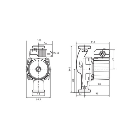 Pompa obiegowa WILO STAR-Z 20/1 1 x 230 V 50 Hz, PN 10/10bar