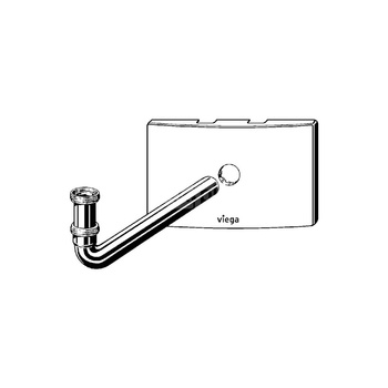 Płytka maskująca VIEGA 83145 (akcesorium) do umywalki tworzywo sztuczne l: 170 b: 264, chrom