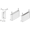 Ściana grzewcza Kermi Heizwand HHN Typ20 BH490x72x5600mm QN4704, weiß, 6bar, o. Abd, AB 12