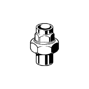 Złącze VIEGA 94330 trzyczęściowy, brąz / brąz, 22 mm (lw x gw), 40 mm