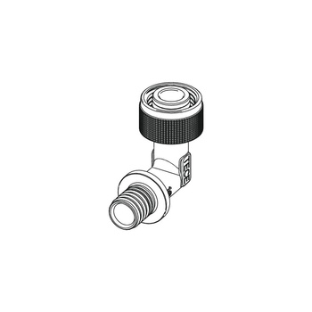 Szybkozłącze 90' TECE flex, brąz, 16 mm x 1/2'' (zz x pz)