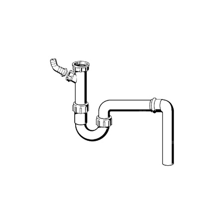 Syfon rurowy przeznaczenie: zlewozmywak, tworzywo sztuczne, nr wzoru 7985.70 G: 1½ DN: 50