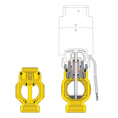 Zespół rozdzielaczy z zaworami odcinającymi i zaworami do regulacji natężenia przepływu O1" X 7 3/4"GZ