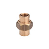 Dwuzłącze, uszczelnienie stożkowe VIEGA 3340 trzyczęśc., brąz / brąz, 3/4'' (gw x gz), 50 mm