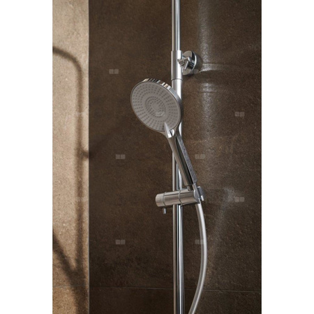 AGAT, DESZCZOWNIA Z BATERIĄ NATRYSKOWĄ, CHROM