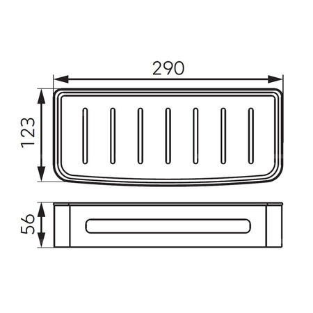 EMOTION półka na kosmetyki, biały