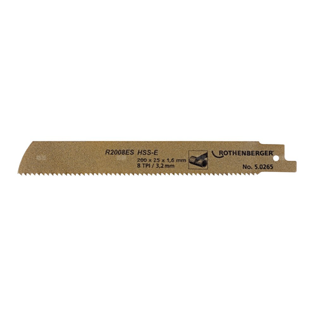 Specjalny brzeszczot do rur HSSE, 200 x 25 x 1,6