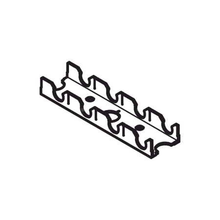 Szyna montażowa VIEGA 1234 PCV 2000 mm / 17 mm