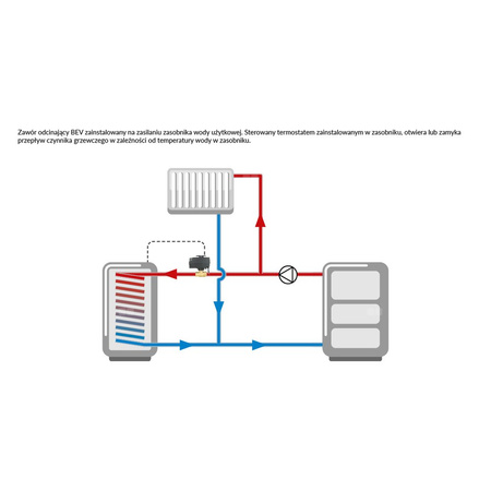 Zawór wodny AFRISO BEV 24 V AC GW 1'' x GW 1''