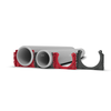 HEATPEX ARIA CONNECT Uchwyt do rury 63 mm Czerwony 100x1szt