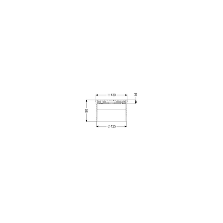 Kratka KESSEL kwadratowa ze stalowai nierdzewnej 120x120mm do wpustu