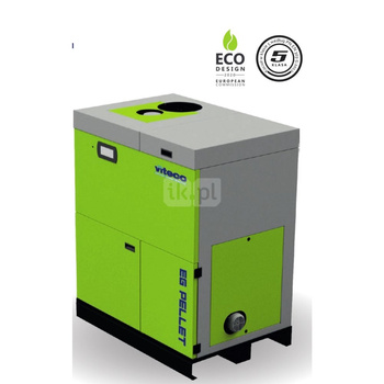 Kocioł na pellet VITECO EG PELLET L 15 kW z przyłączem c.o. z zasobnikiem o pojemności 170 l