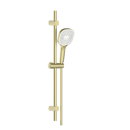 Natrysk przesuwny Malaga, kompletny, PVD brushed light gold