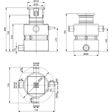 Pompa do ścieków WILO DrainLift Box 32/8 D 50 Hz / 5.32 m³/h / 0.45 W