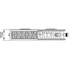 Grzejnik płytowy typ 22 KERMI X2 Plan-Vplus, prawy, z osłoną wym. 305 x 2305 mm, kolor biały, moc 2079 W
