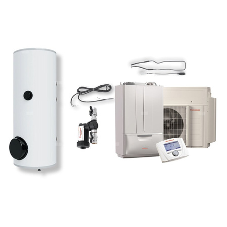 Pakiet - Pompa ciepła powietrzna powietrze-woda monoblok IMMERGAS VICTRIX HYBRID PLUS 2.34 kW 230 V + Zasobnik c.w.u. OKC 200 NTR/HP