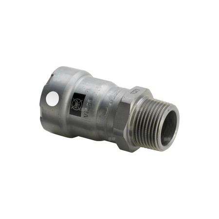 Złącze przejściowe Megapress VIEGA 4311 jednoczęściowy, stal (cynk/nikiel), 3/8'' (mz x gz), 57 mm z uszczelką