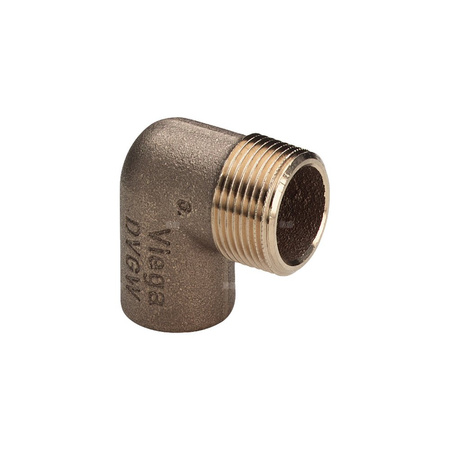 Złączka przejściowa kątowa 90' VIEGA 94092G jednoczęściowy, brąz / brąz, 22 mm x 1/2'' (lw x gz)