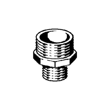 Nypel przejściowy VIEGA 3247 jednoczęściowy, brąz / brąz, 1/2'' x 3/4'' (gz x gz)