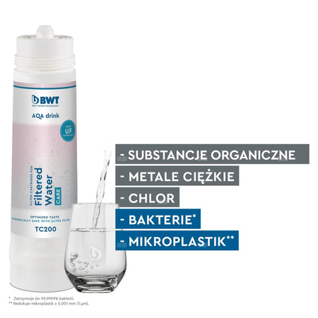 AQA Drink Pure Carbon Set (filtr TC200, głowica przyłączeniowa, AQA Monitor)