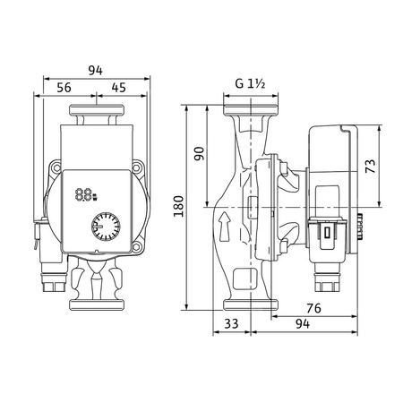 Pompa obiegowa WILO Yonos PICO 1.0 25/1-6 1 x 230 V 50/60 Hz, PN 10/10bar