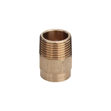 Złączka przejściowa VIEGA 94243G jednoczęściowy, brąz / brąz, 2 1/2'' x 64 mm (gw x gz), 57 mm