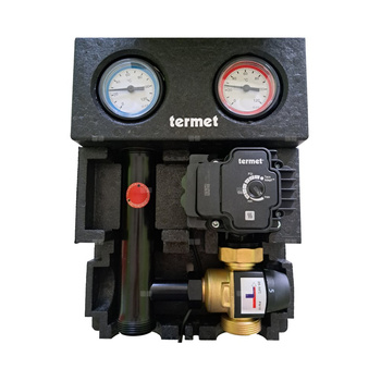 Grupa pompowa TK DN25 z ręcznym termostatycznym zaworem mieszającym i izolacją