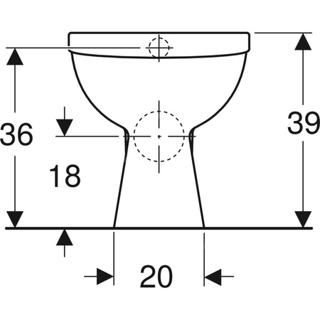 Miska WC stojąca KOŁO biała