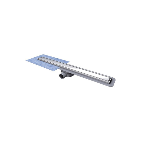 Odpływ prysznicowy prostokątny KESSEL Linearis Compact, 720 x 80 mm, z kratką, dł: 650 mm, szer: 66 mm, stal szlachetna, z syfonem