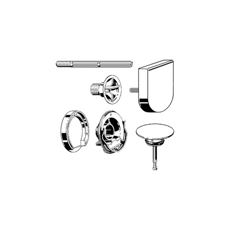 Zestaw wyposażeniowy VIEGA 61700 (akcesorium) do umywalki do bidetu tworzywo sztuczne chrom