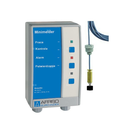 Sygnalizator wartości granicznej AFRISO Minimelder-R z sondą, 230 V AC