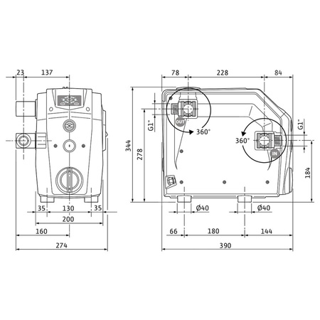Wilo-Isar BOOST5-E-5 kompaktowy hydrofor, stabilne ciśnienie wody
