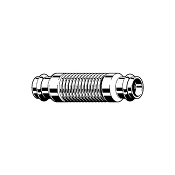 Kompensator osiowy ograniczony VIEGA 2251 metalowy mufa zaciskowa 15 mm, mieszek stal nierdzewna