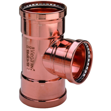 Trójnik VIEGA 2418XL Cu 108 mm x 76.1 mm x 108 mm (mz x mz x mz)